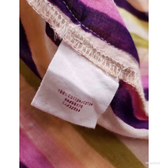 ANTHROPOLOGIE Lilka Watercolor Striped Tunic Top Sz M! - Picture 7 of 8